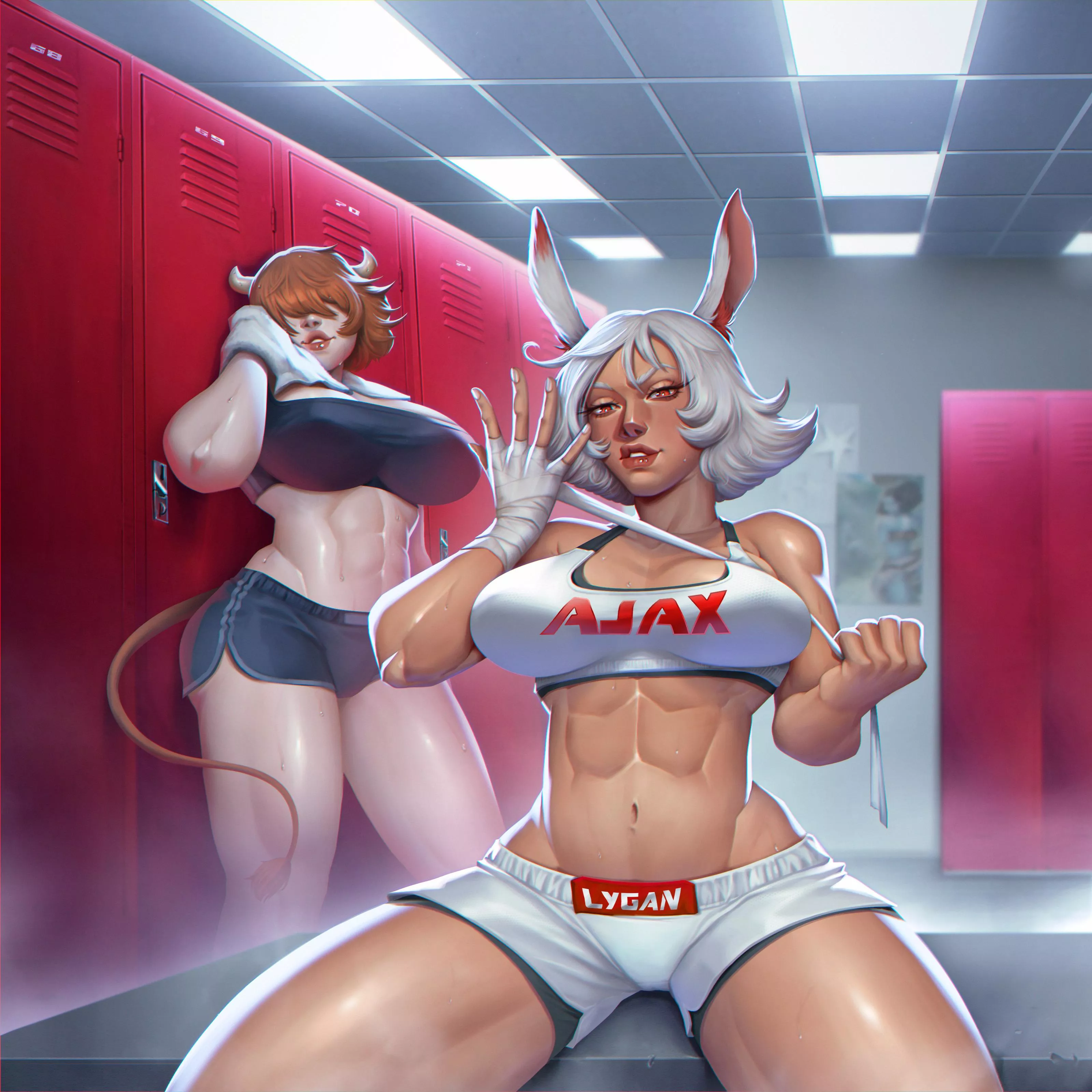 Alanah and Ellie from my new series (Ajax Lygan)[OC]