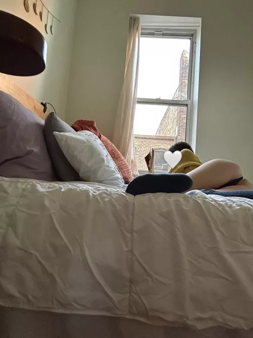 Always reading, always in my cozy socks 😊