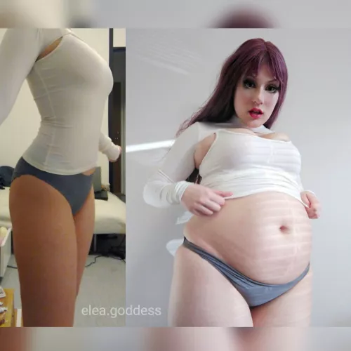 Babe I can't pull my shirt over my belly again 😳