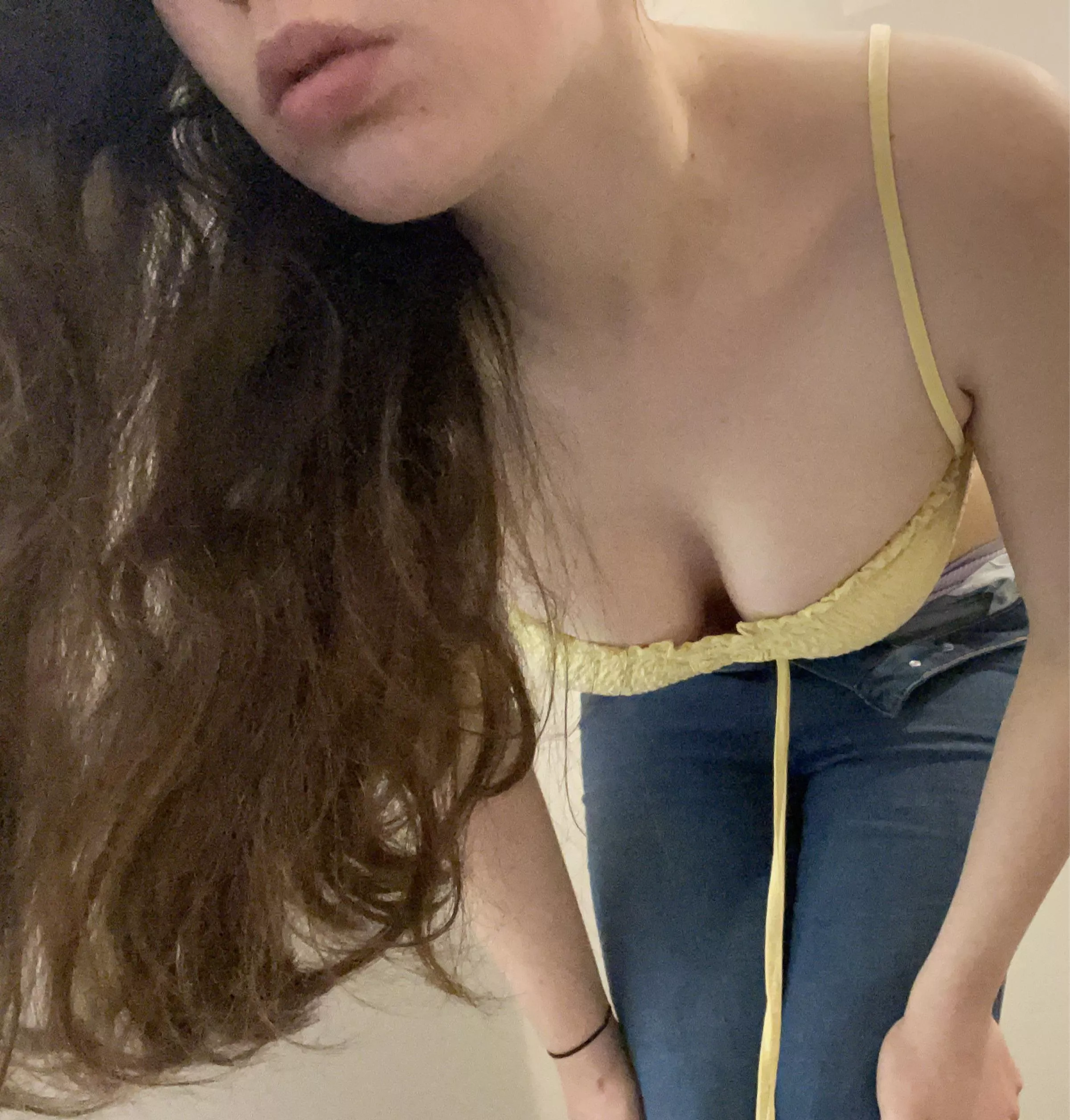 Bending over to give you a view