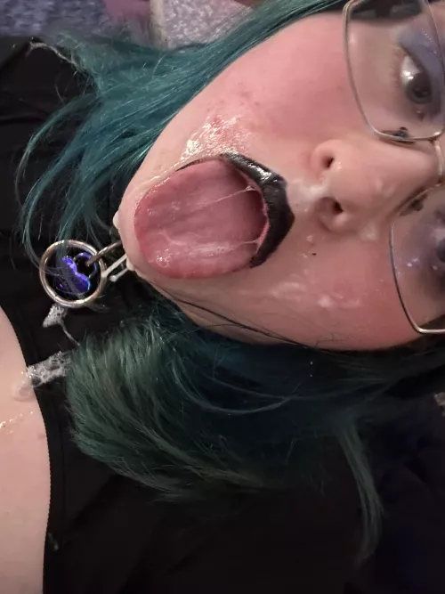 Completely covered in cum