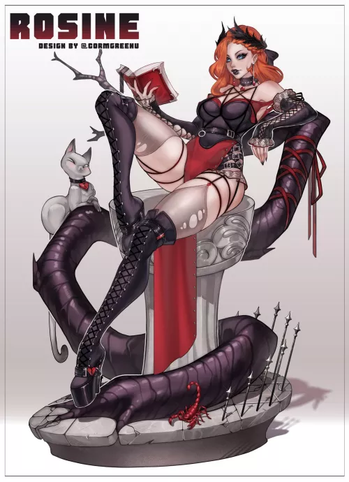 Dark and beauty Rosine🌹🖤 (cormgreenu) [Original]