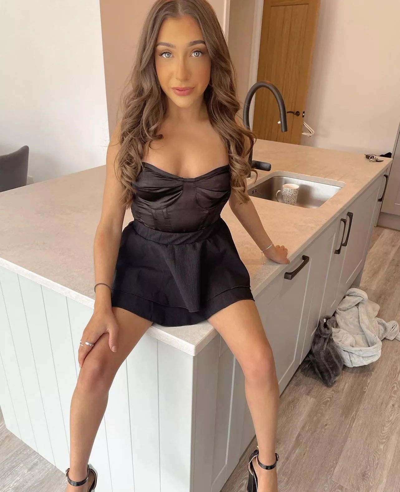 Do ya think she has panties on