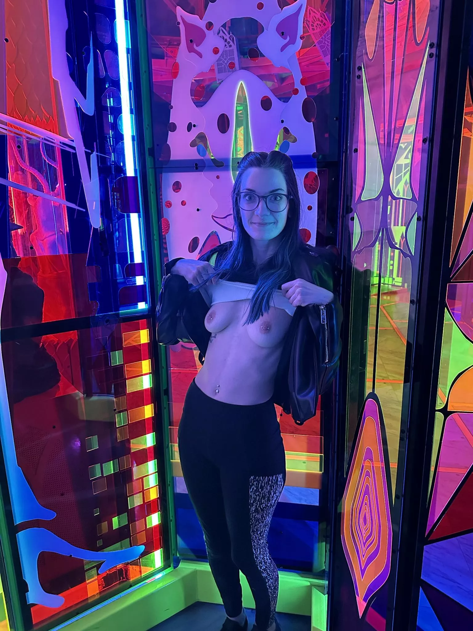 Finding a secret spot at Meow Wolf was tough, it was so busy! [IMG]