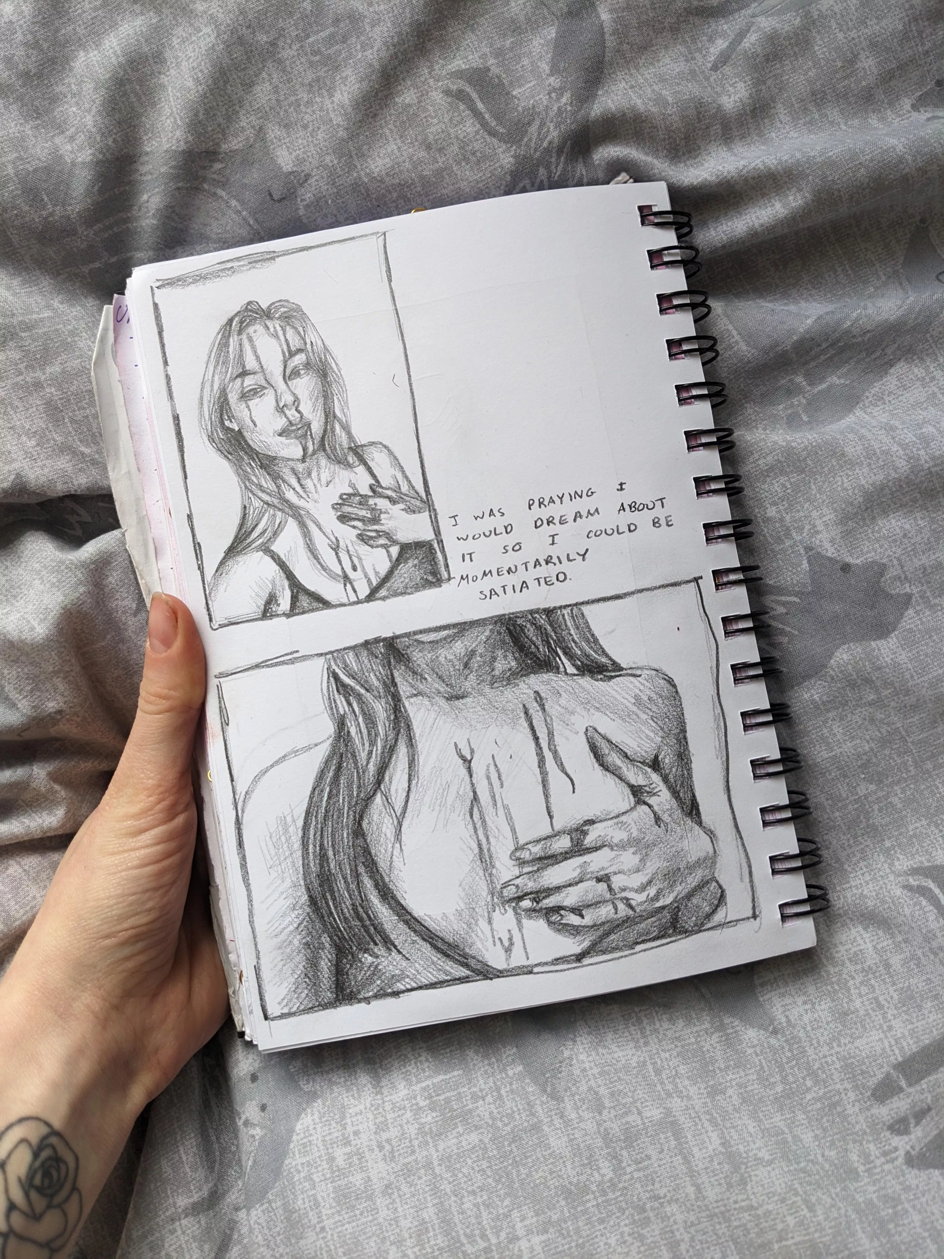 finished sketchbook page by me