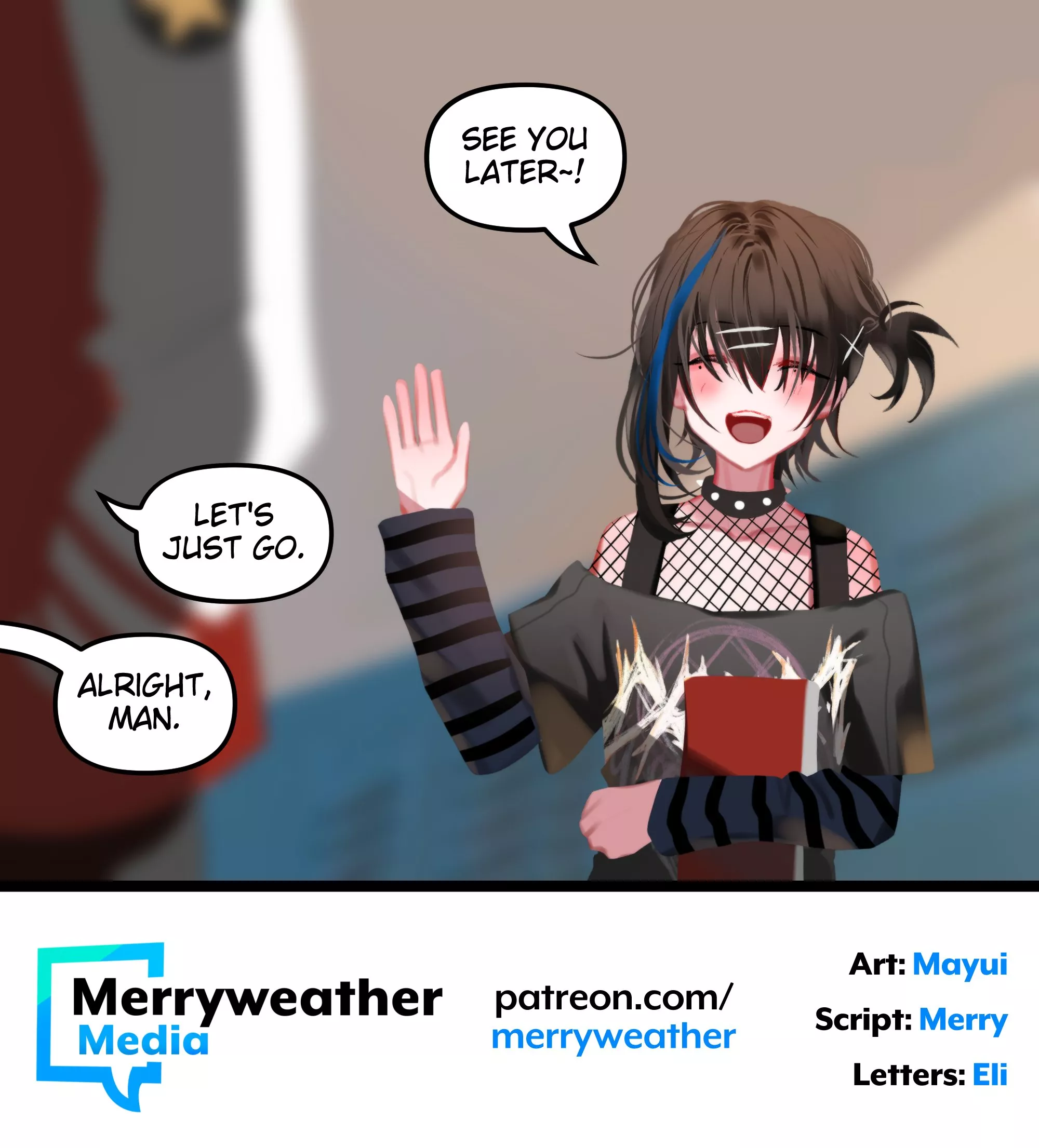 Goth boi smiling brightens my day