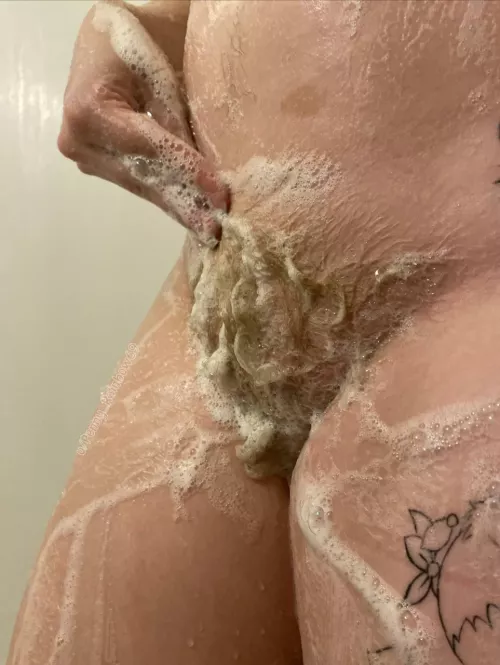 Help me wash my full blonde bush?