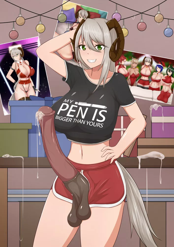 Her pen is bigger then yours