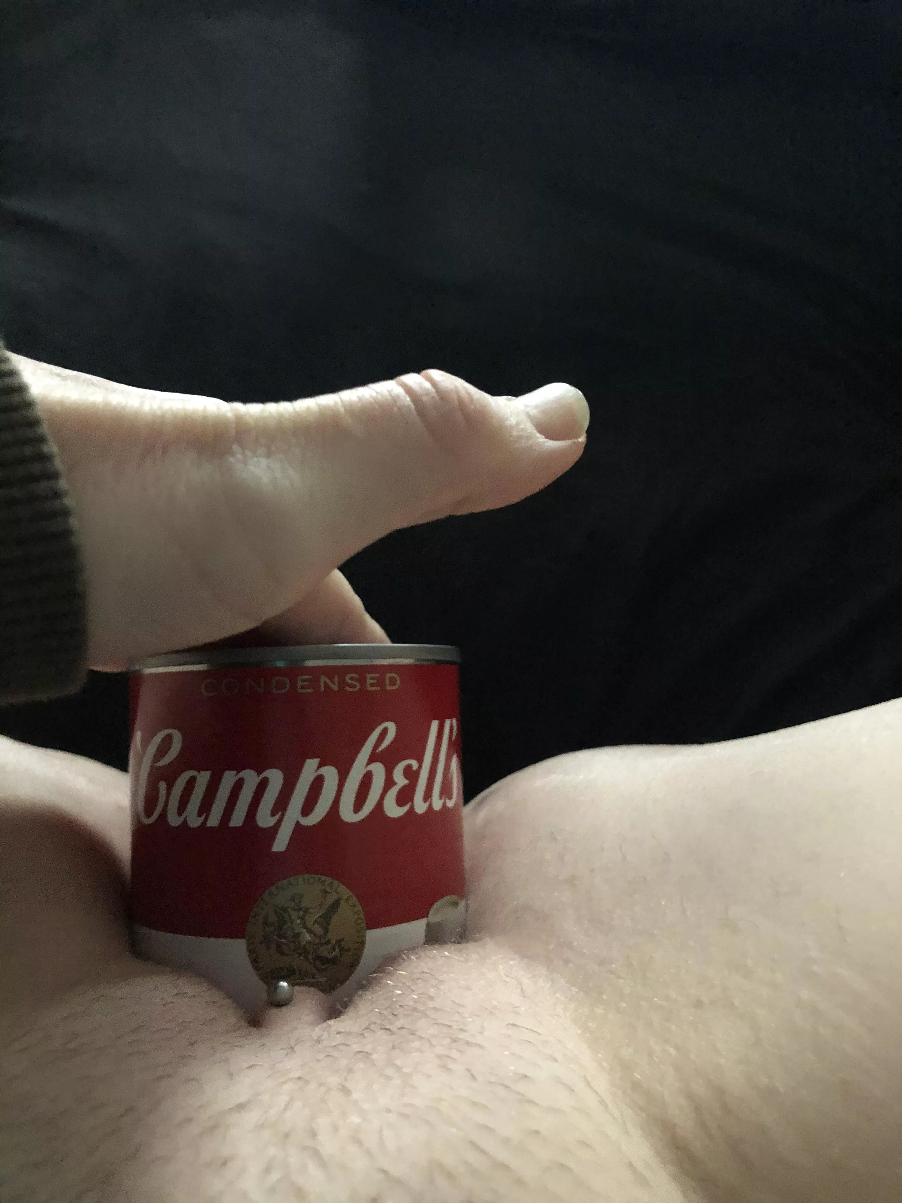 Here’s a can of soup to make you feel better 🥹😈