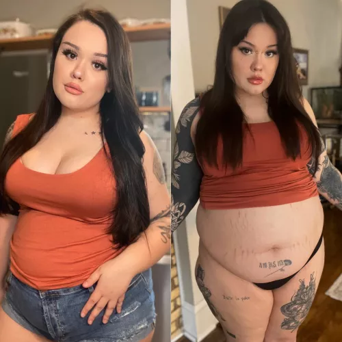 I can’t pull this shirt down anymore.. 😅