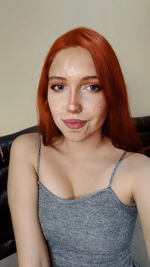 I do need more cum to cover this face. This is not enough