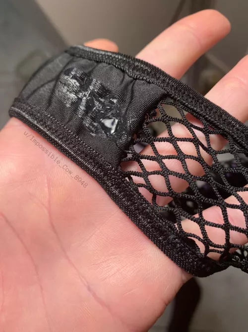 I obviously got horny in my fishnet panties