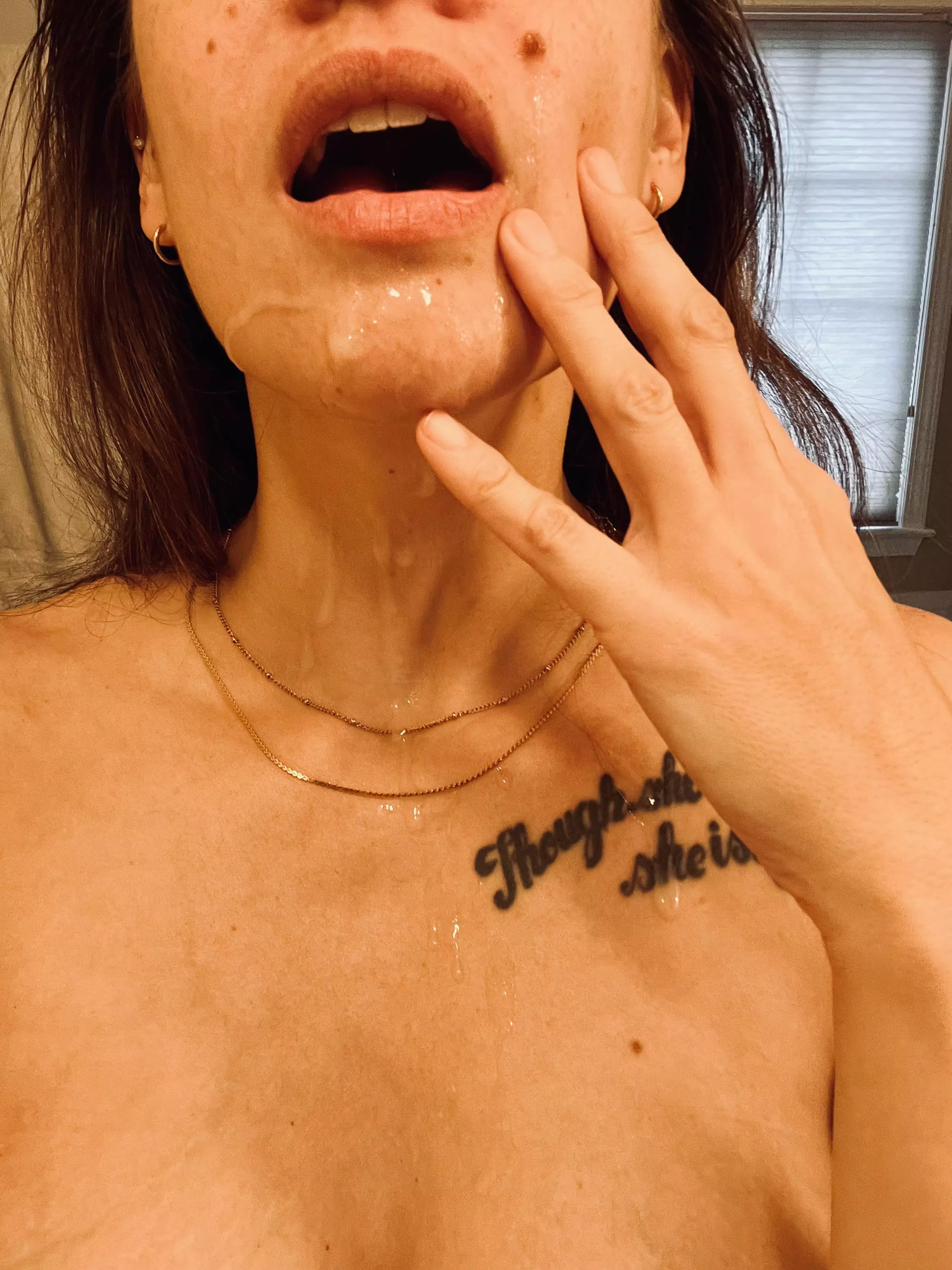 I told him no more kids, so he came on my face