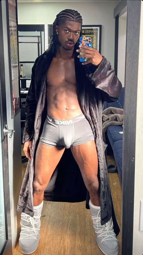 Lil Nas X bulge (via his Instagram Story)