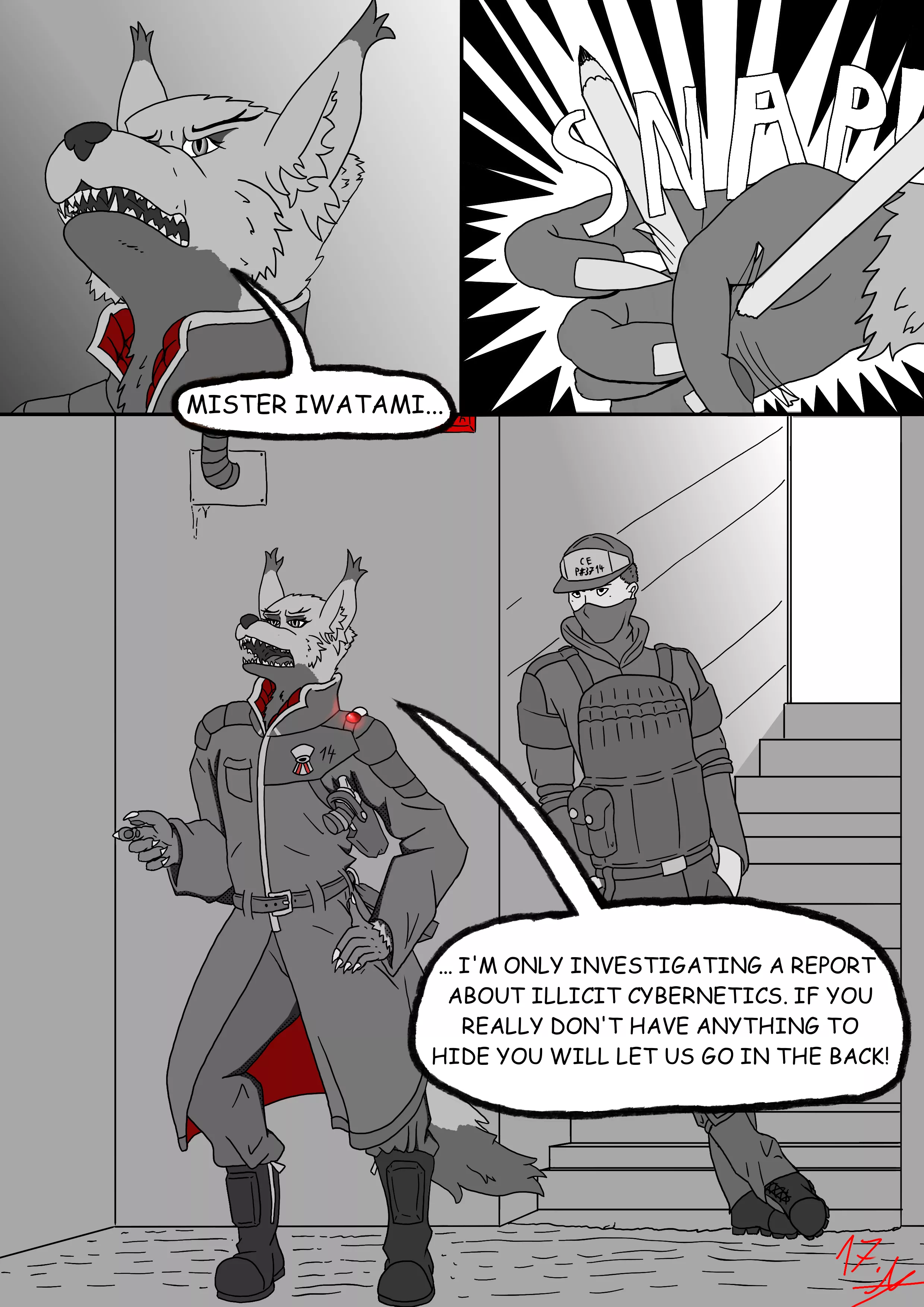 Midnight call page 17 is out! (made by me)