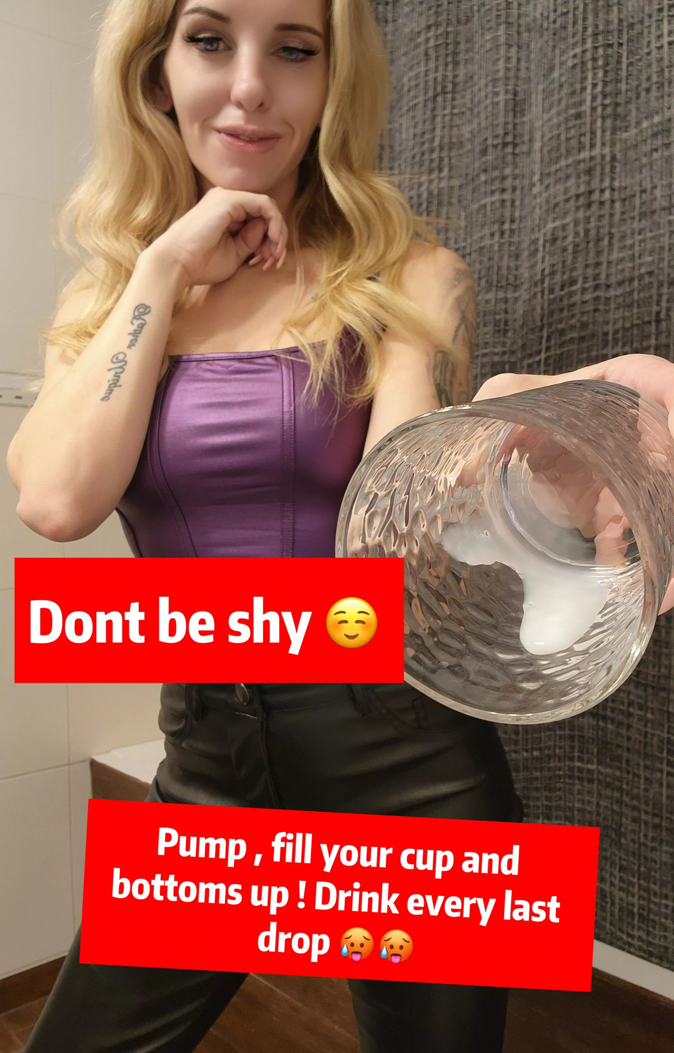 Mondays are for chugging cups full of cum