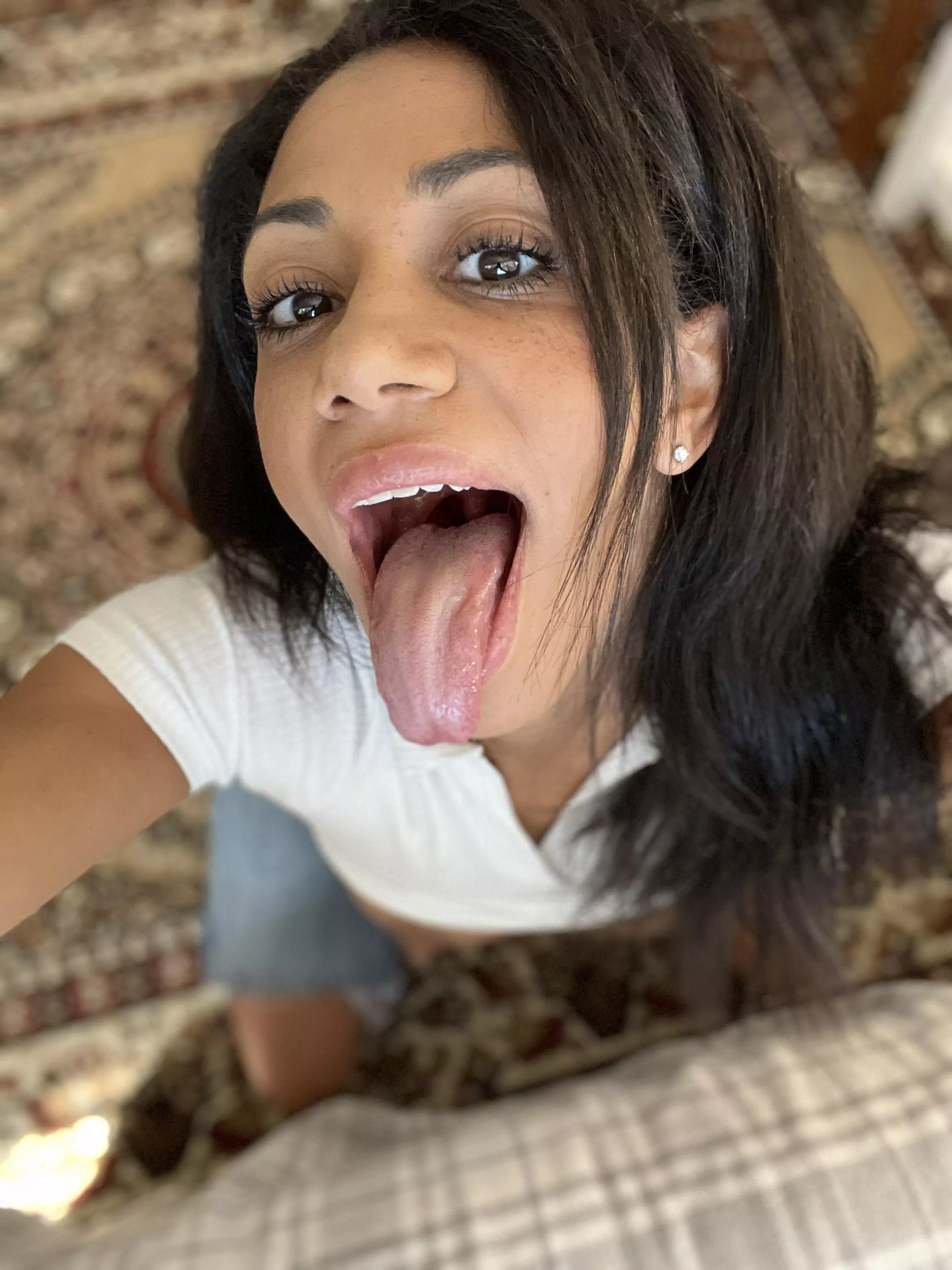 On my knees like a good girl