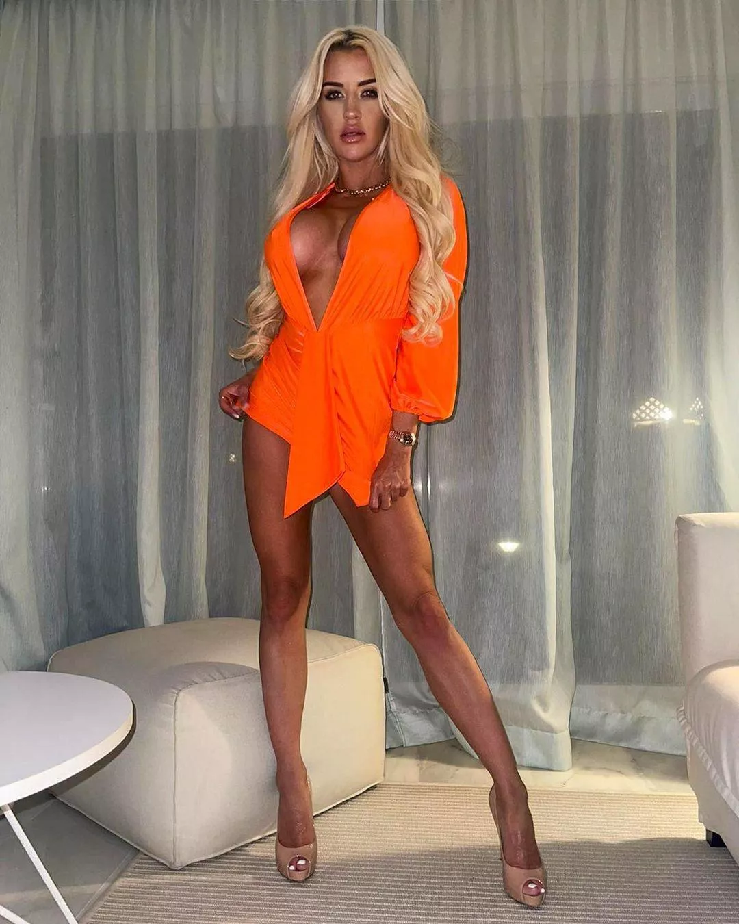 Orange dress