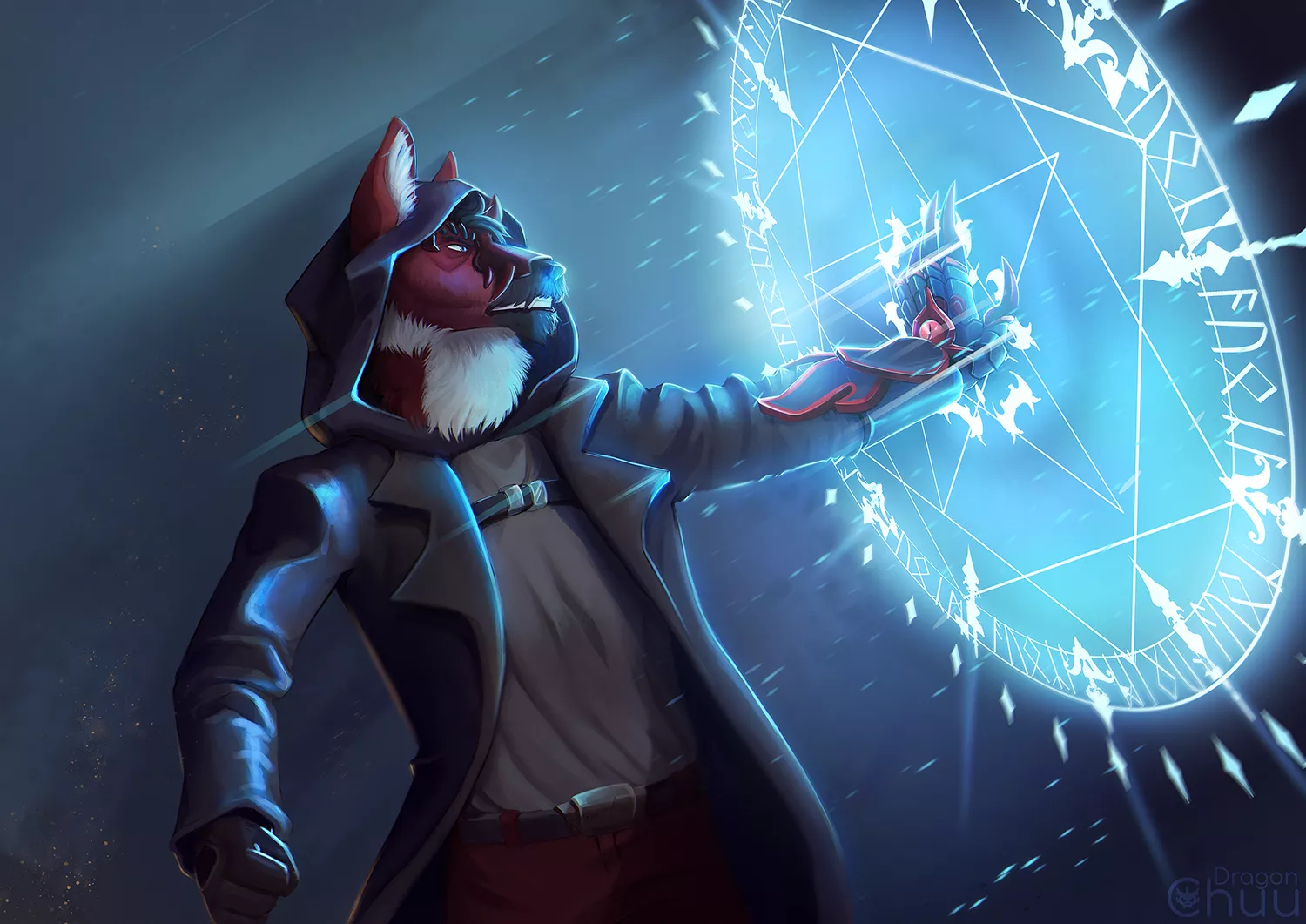 Painting illustration - Spellcaster [art by me]