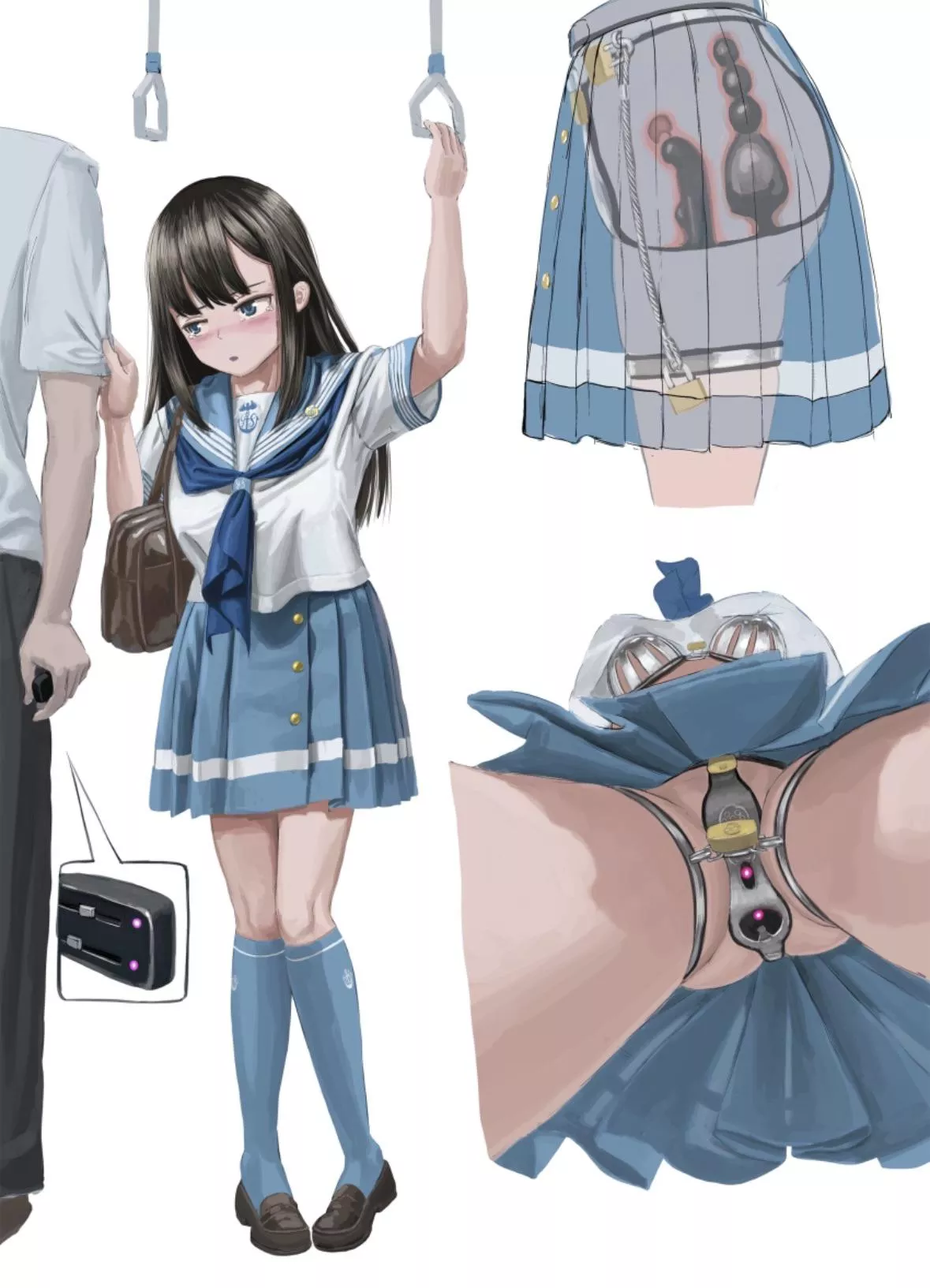 Secretly plugged in public!