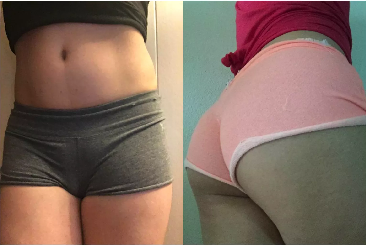 slim waist and a round... :)