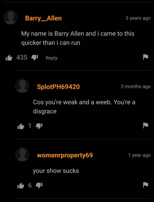 Some very harsh comments