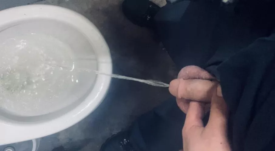Sometimes pissing feels as good as cumming