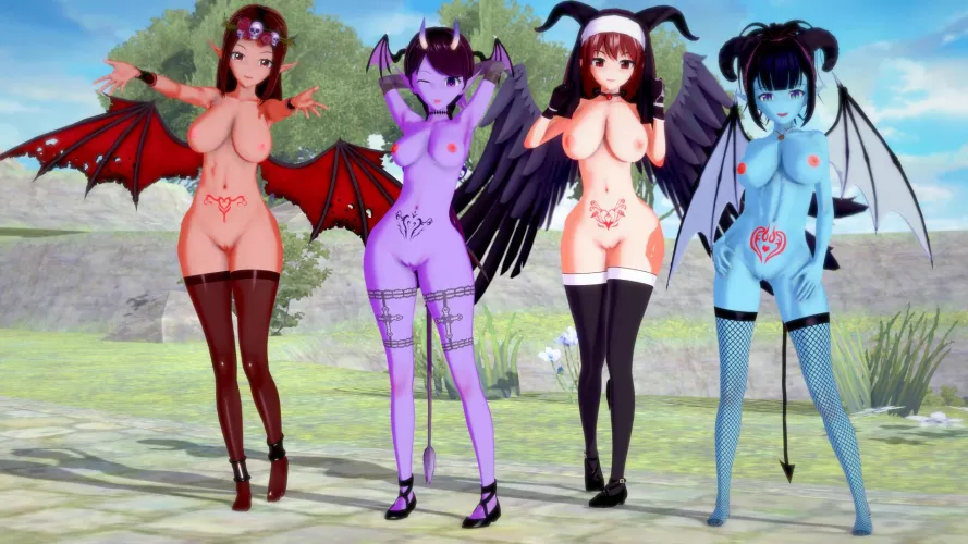 Succubus group pic (OC) [Koikatsu Party]