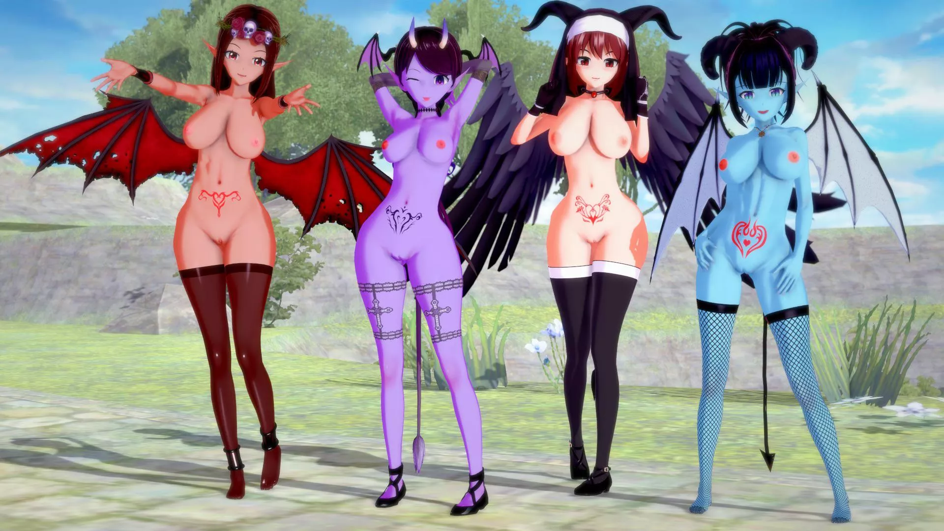 Succubus group pic (OC) [Koikatsu Party]