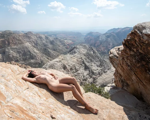 Taking in the views on a warm afternoon.