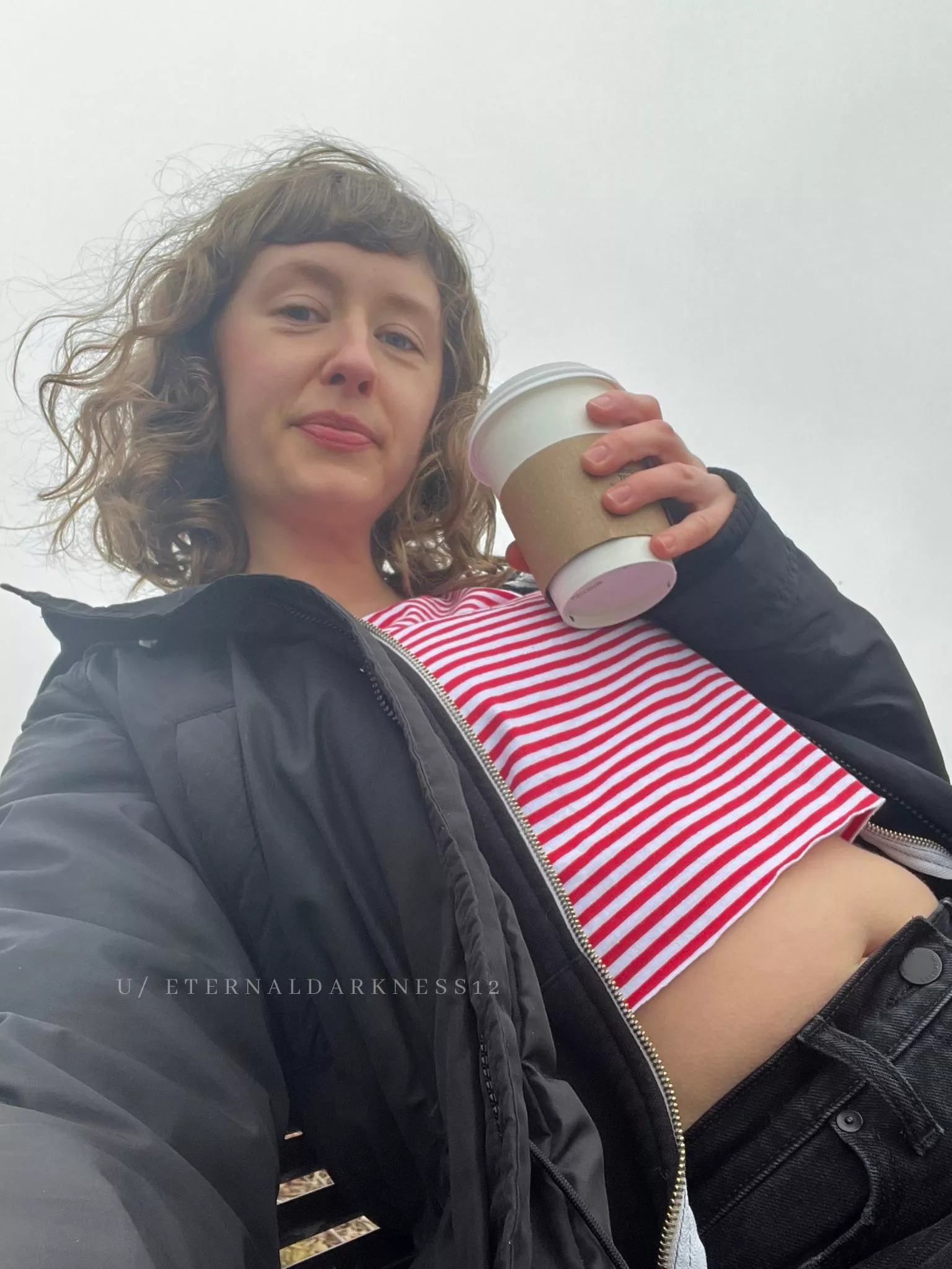 The bangs were getting blown away today!! 🌬️