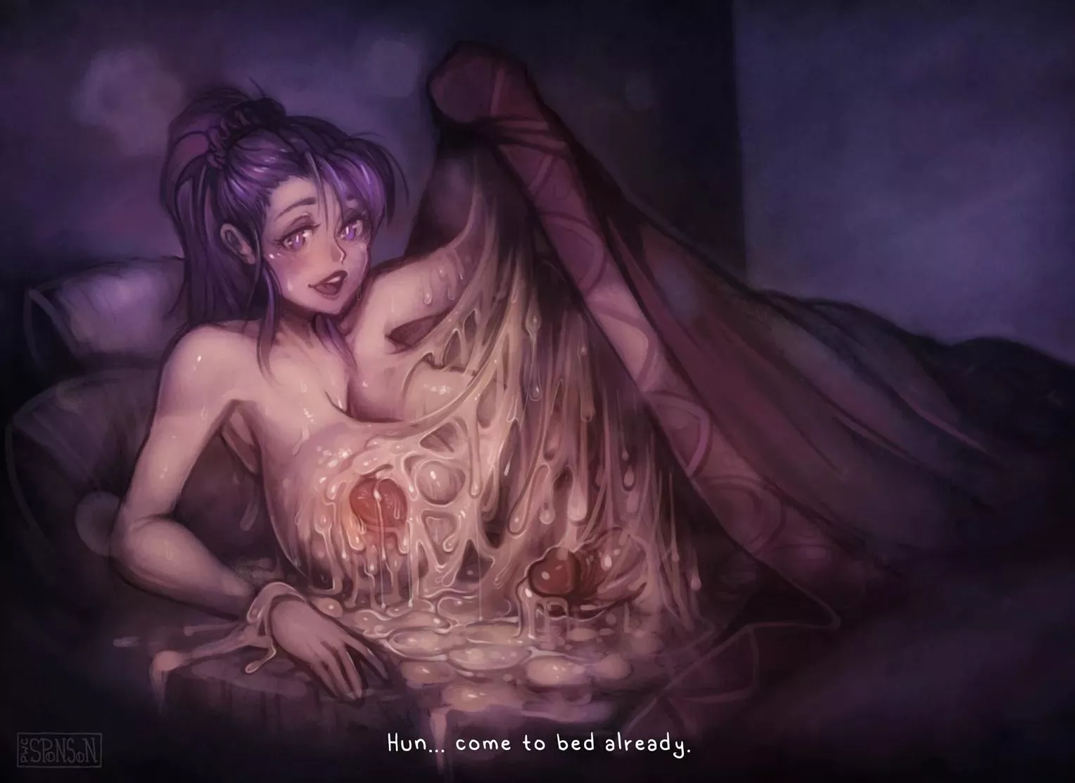 the bed is ready dear -w-