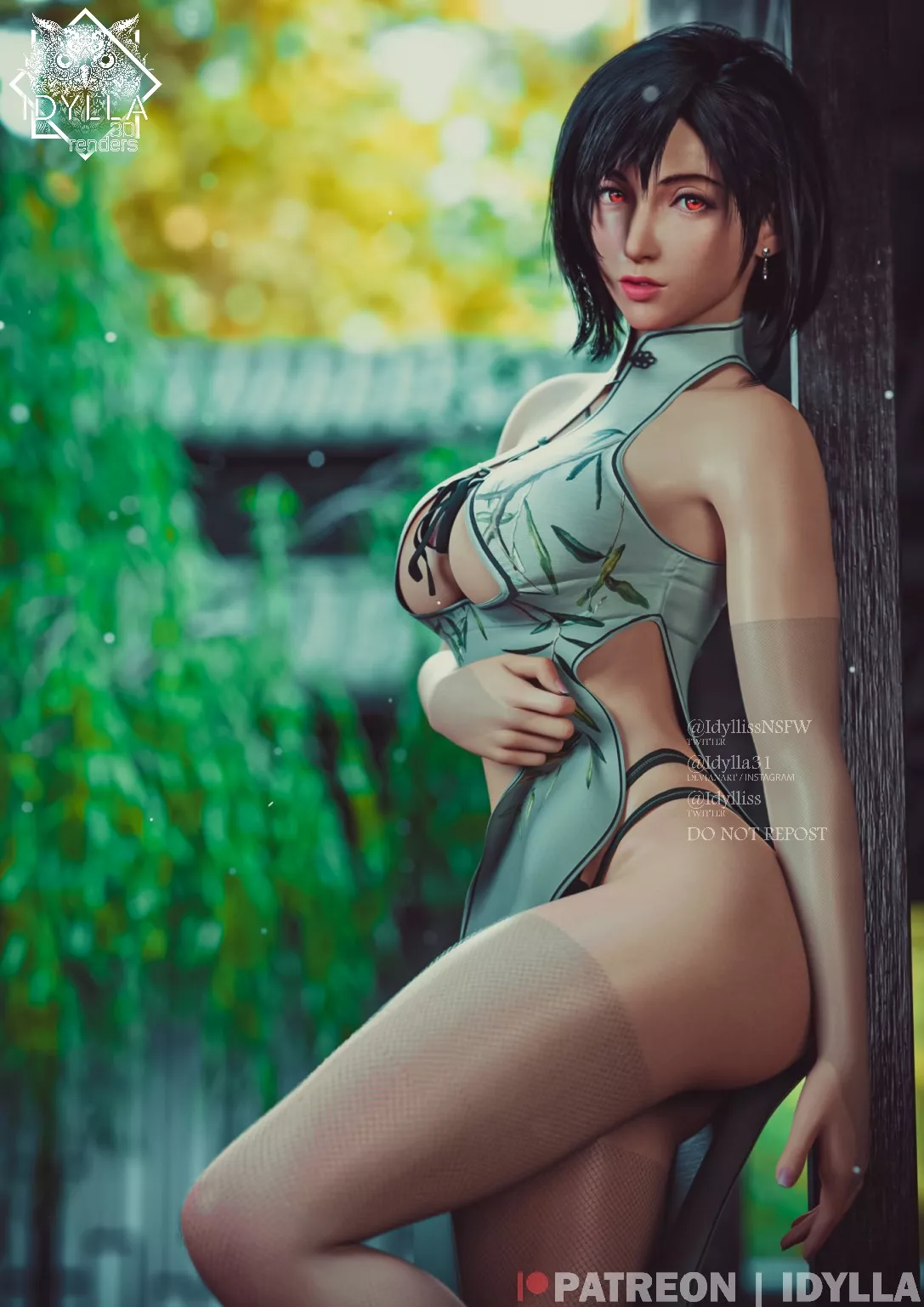 Tifa's hairstyle and dress (Idylla)