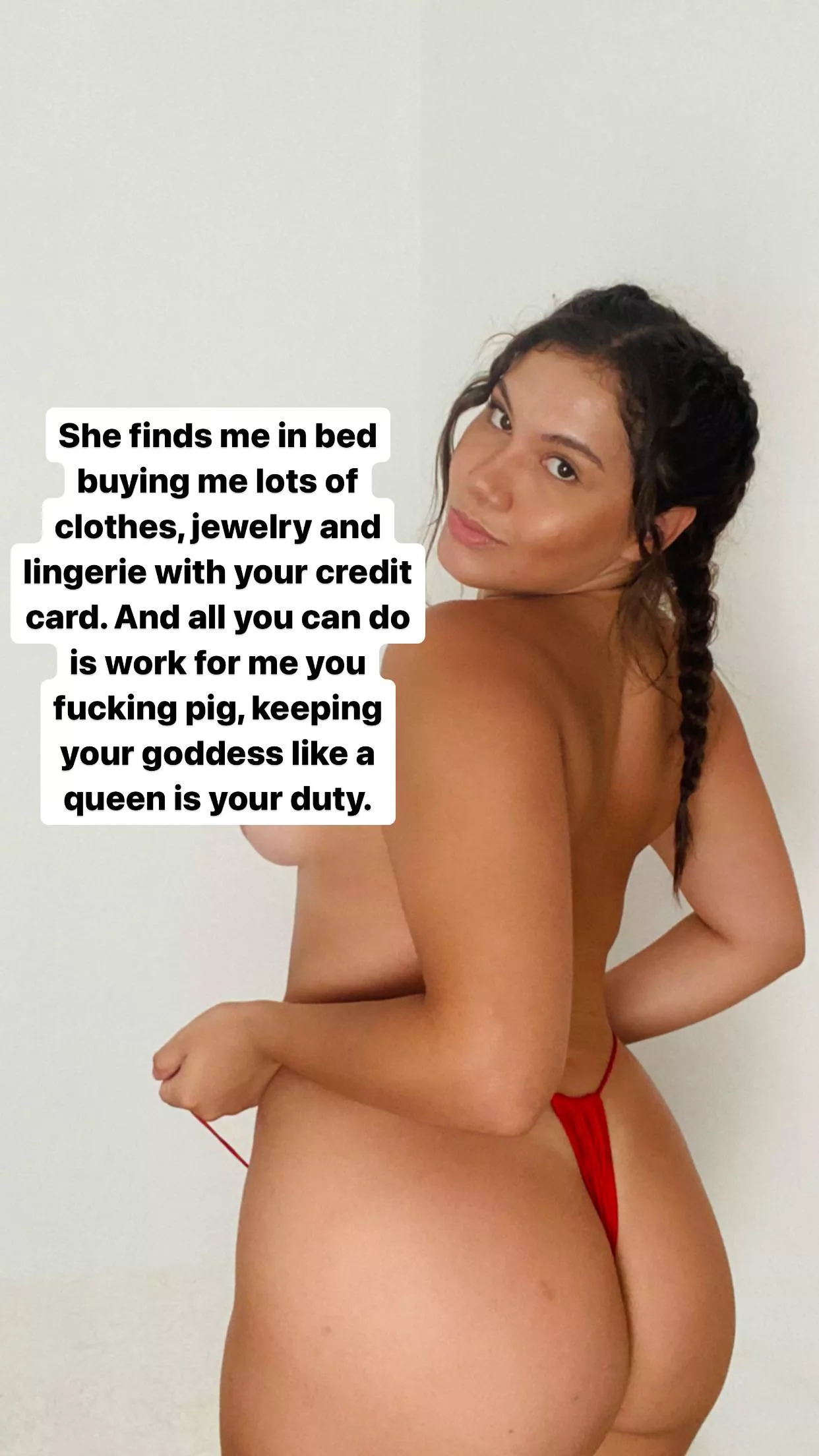 Your duty as a slave is to have me as a queen 🥵.