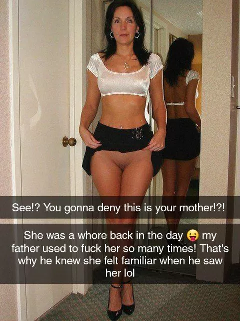 Your friend's father recognized your mom so he dug into his old pics and showed to his son who in turn sent you this