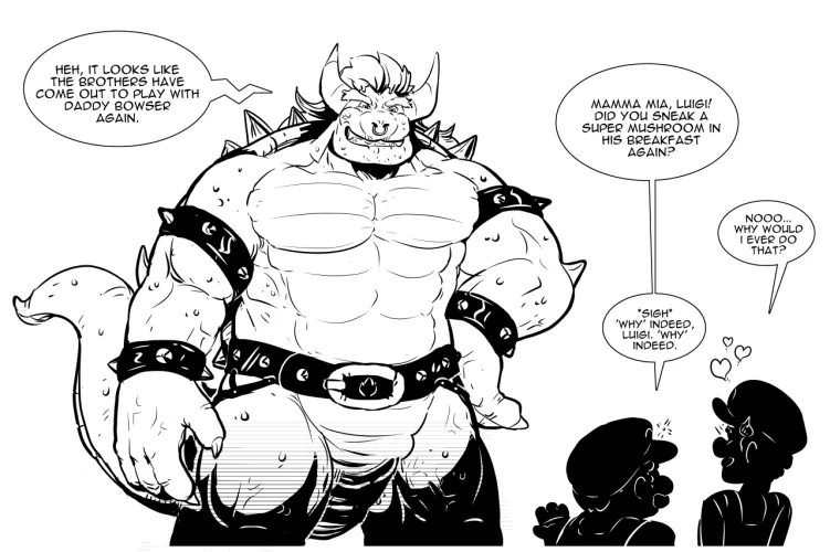 Bowser goes Bara! (Artist: Me)