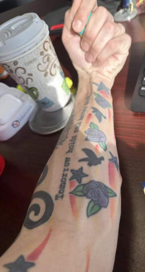 Do we like skinny, tattooed forearms here?
