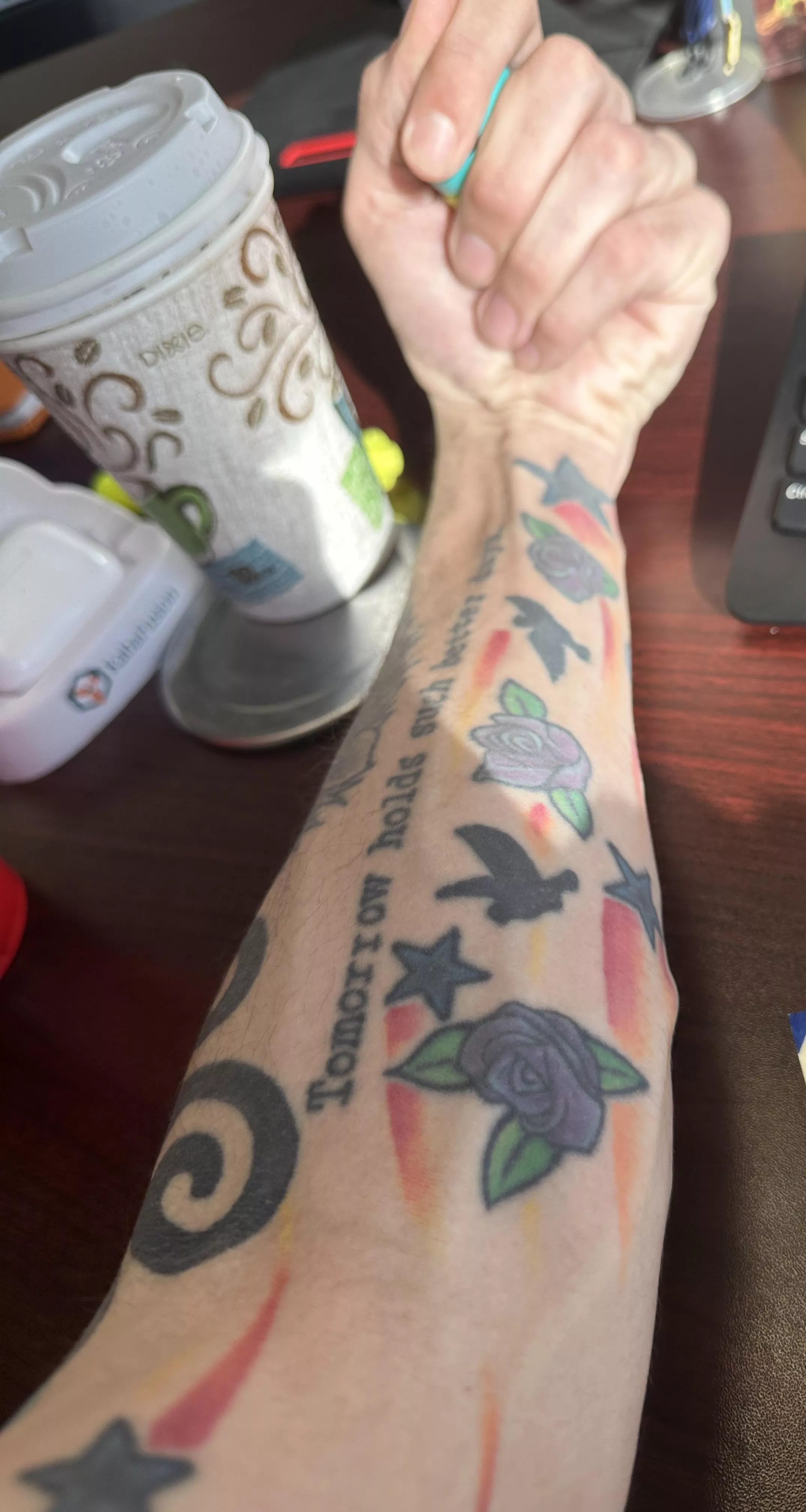Do we like skinny, tattooed forearms here?