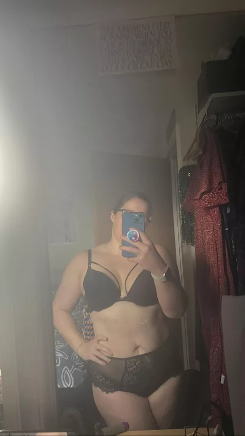 Do you like what’s under my work dress?