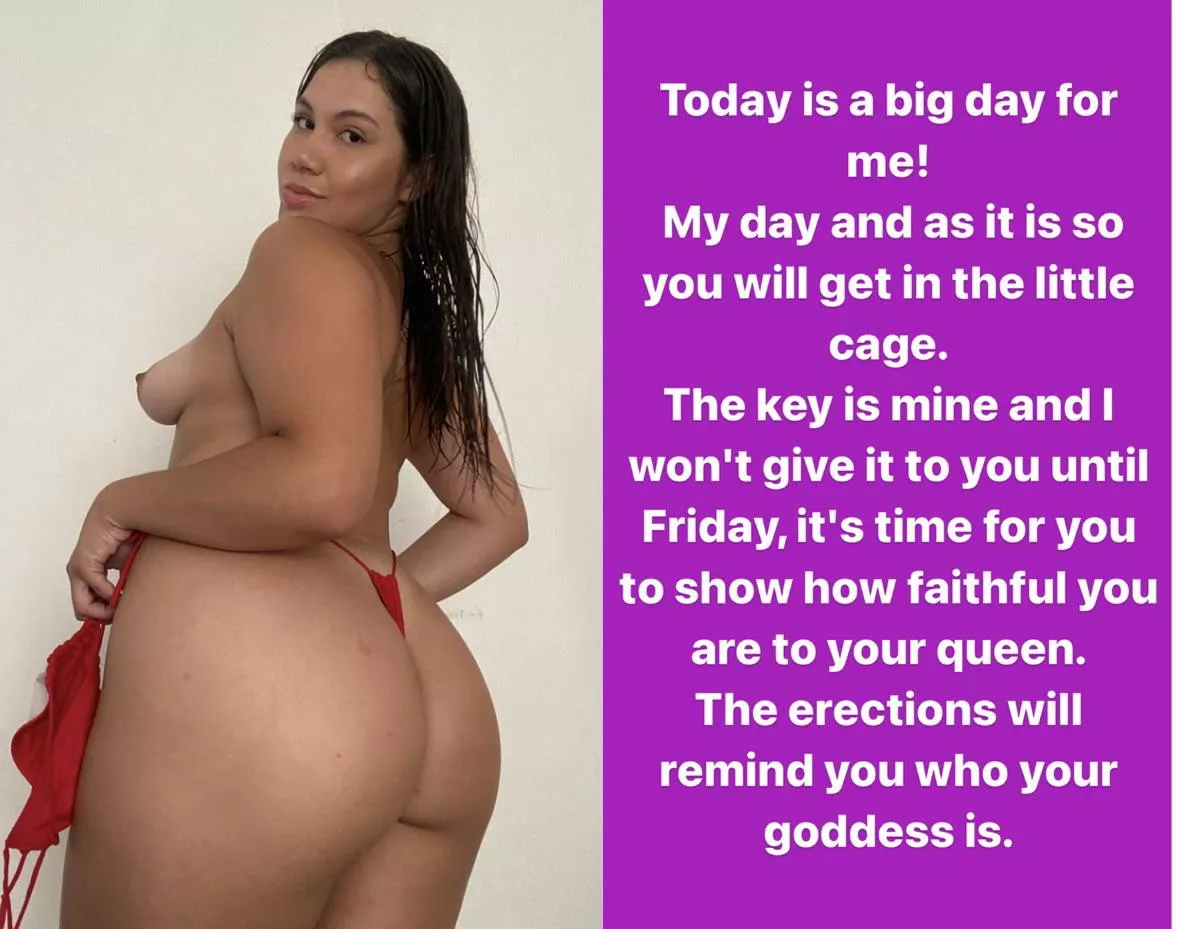 Does the cage bother you? Well, let me tell you that I have the key and I won't give it to you unless you....🔐😈