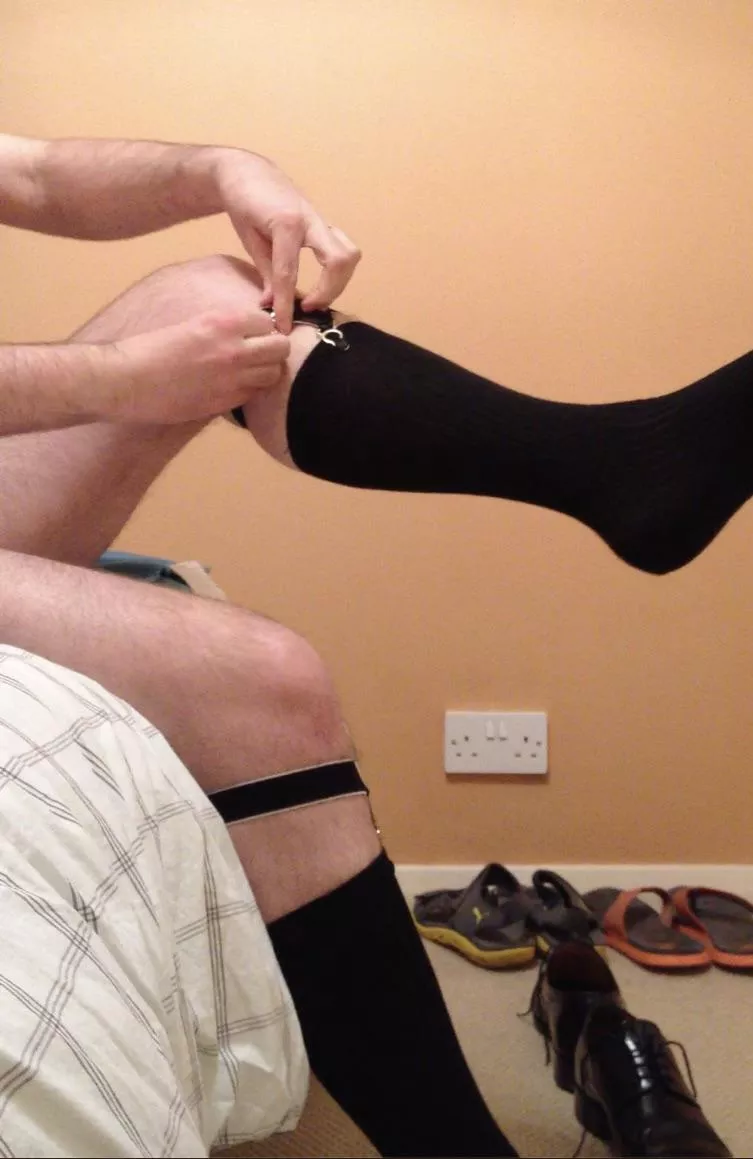 Dressing for work this morning and putting the most essential items on first (42)