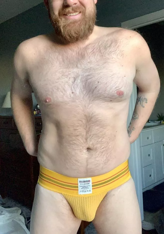 Feeling good in this jock