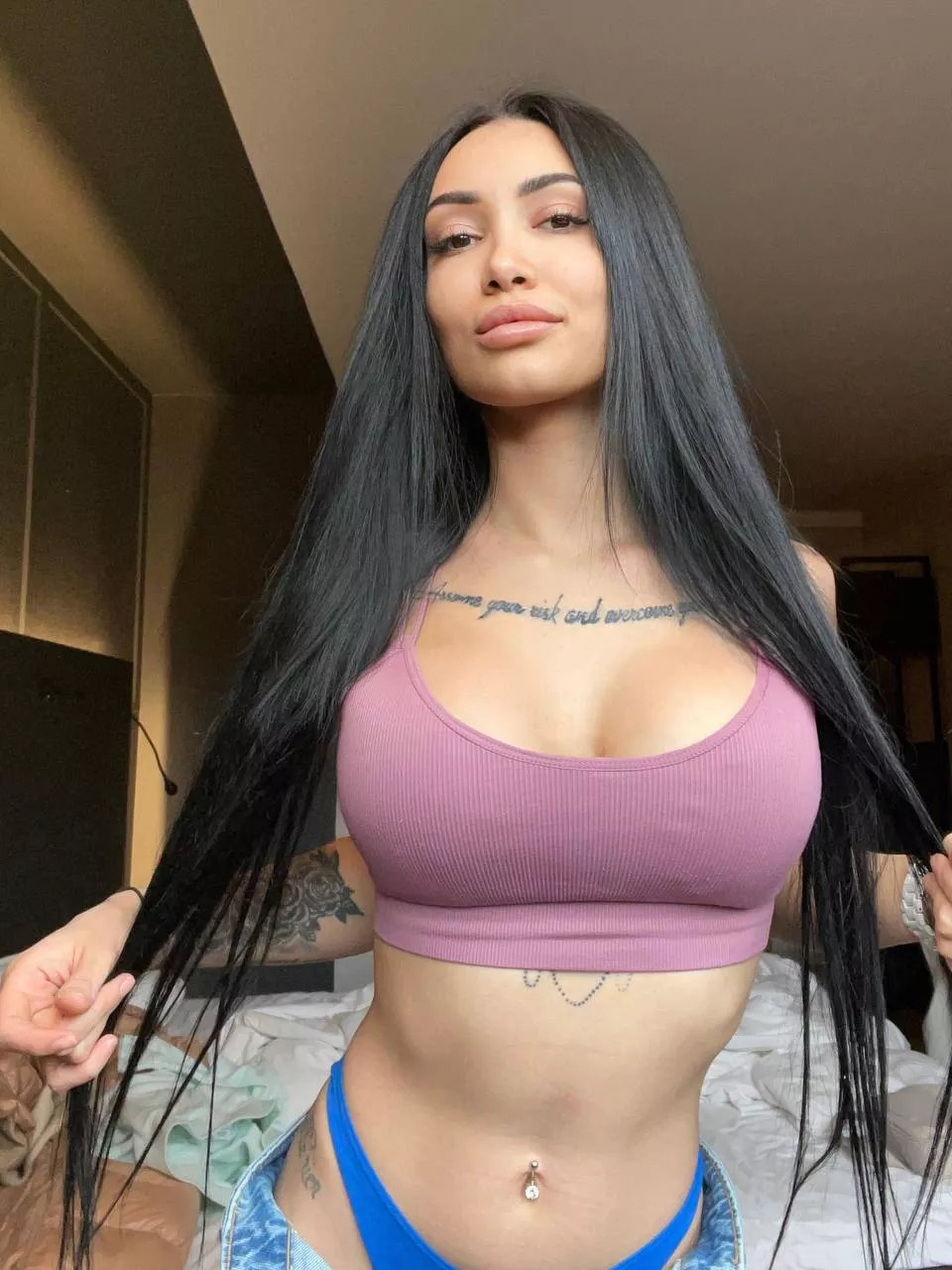 Friendly invitation to fuck my boobs under this top