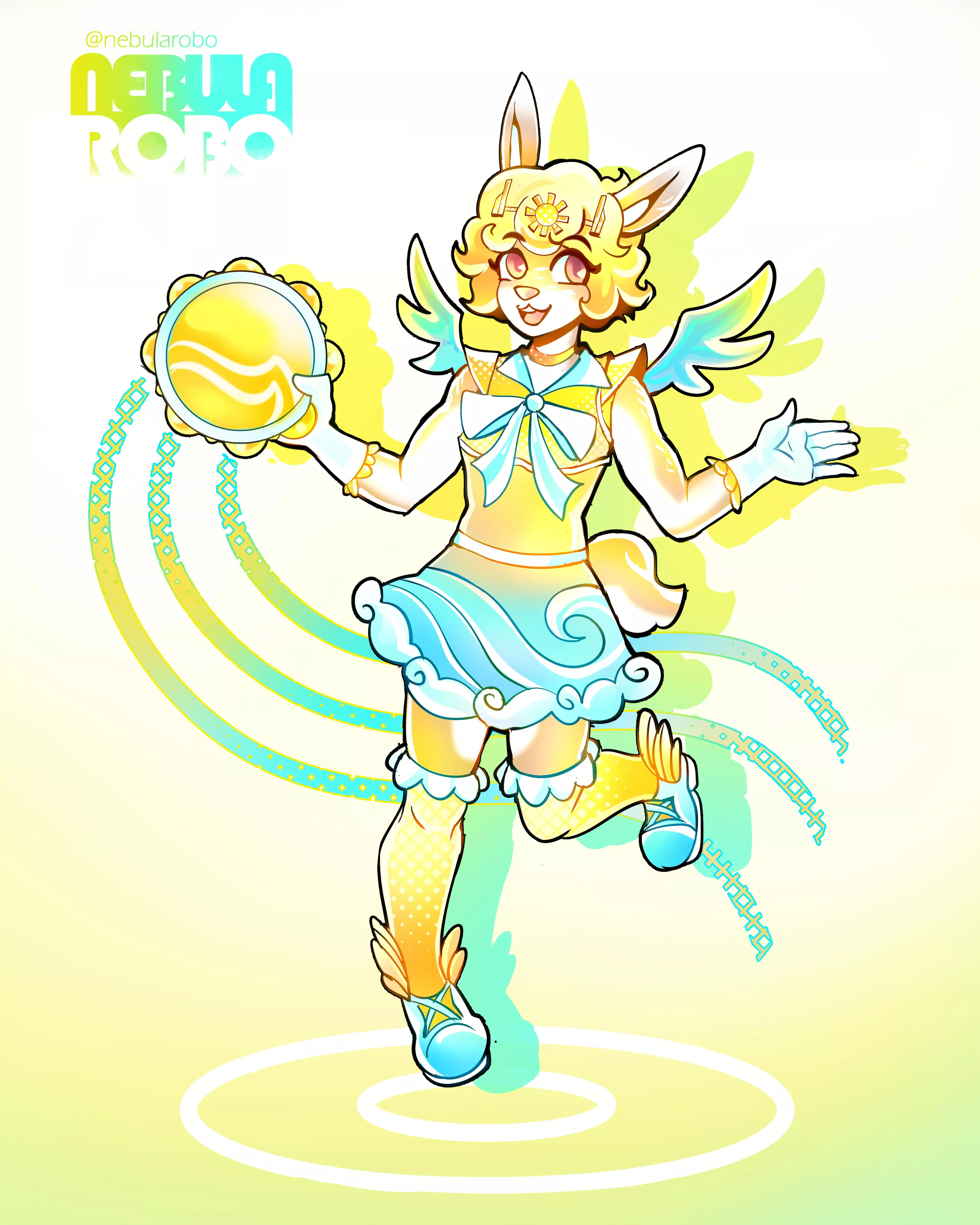 Furry magical girl design, by me!