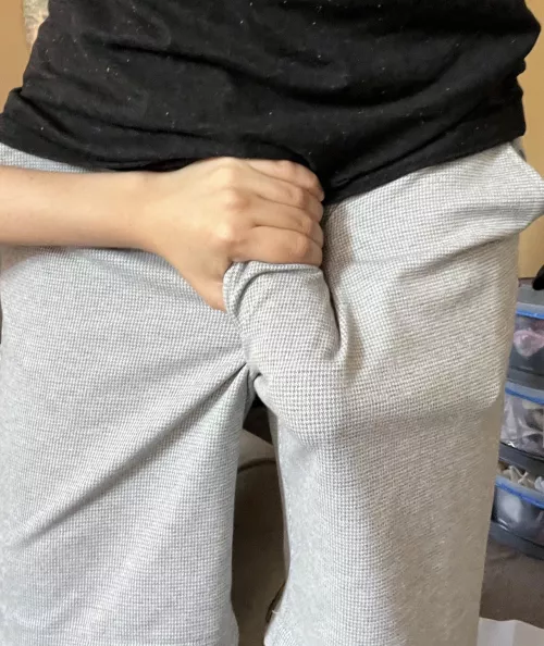 I love a guy in grey sweats