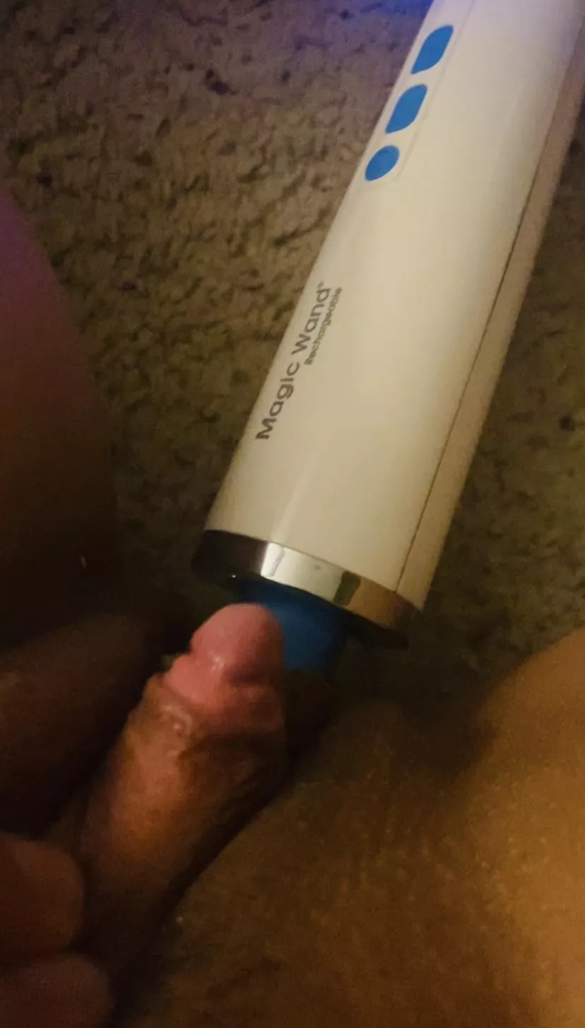 I love how hard it gets with the vibe inside me