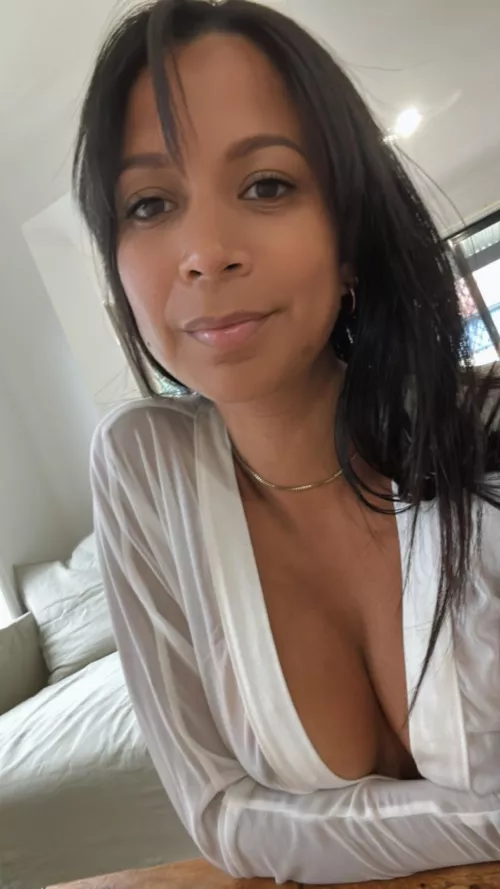 I want to make you smile so… here’s my cleavage