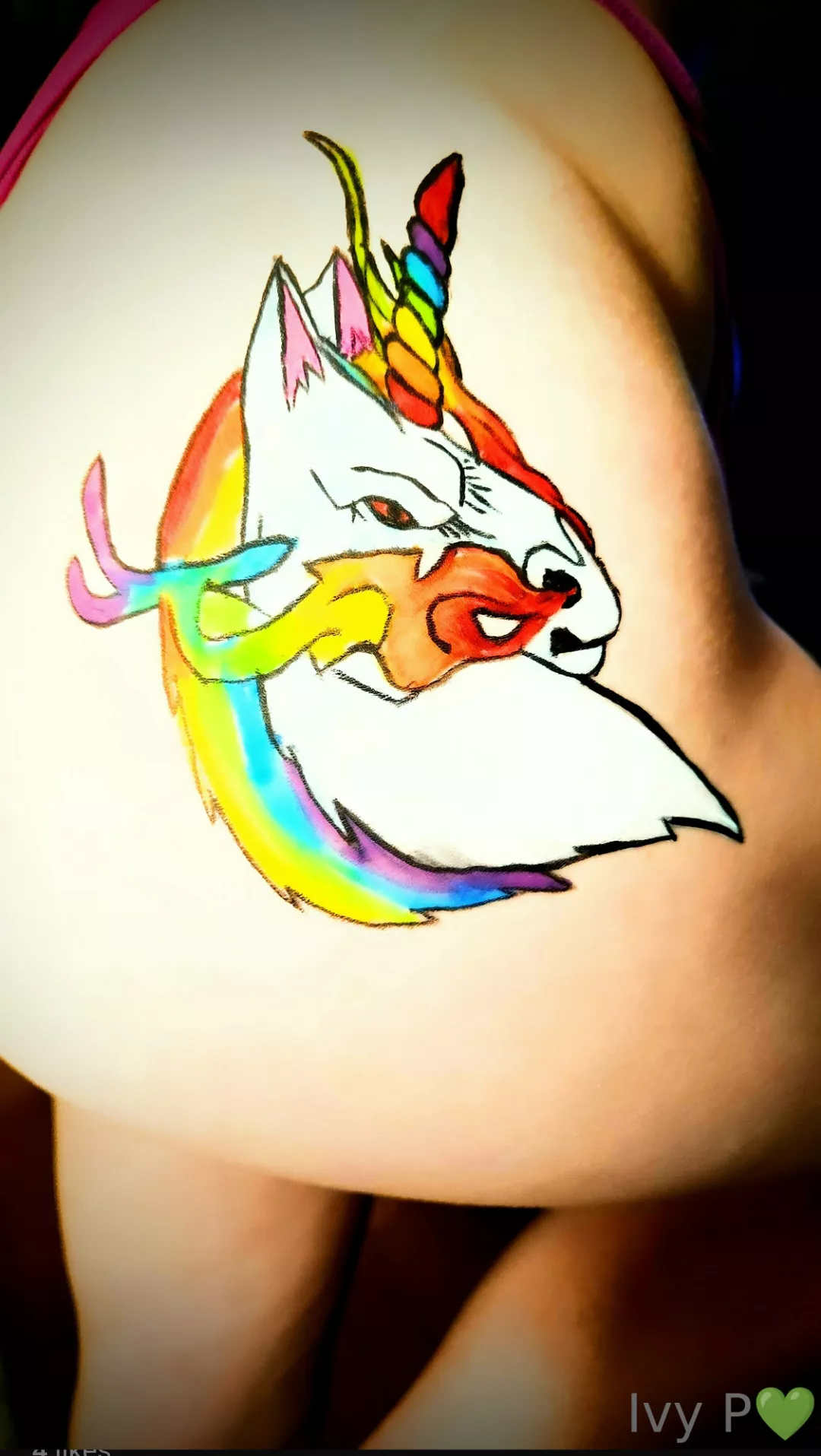 IT IS MY BIRTHDAY MONTH!!!! 🎂 the best present 🎁 anyone could give me would probably by reaching 200 Followers. Fierce Unicorn Body paint by Myself and Greg Hall