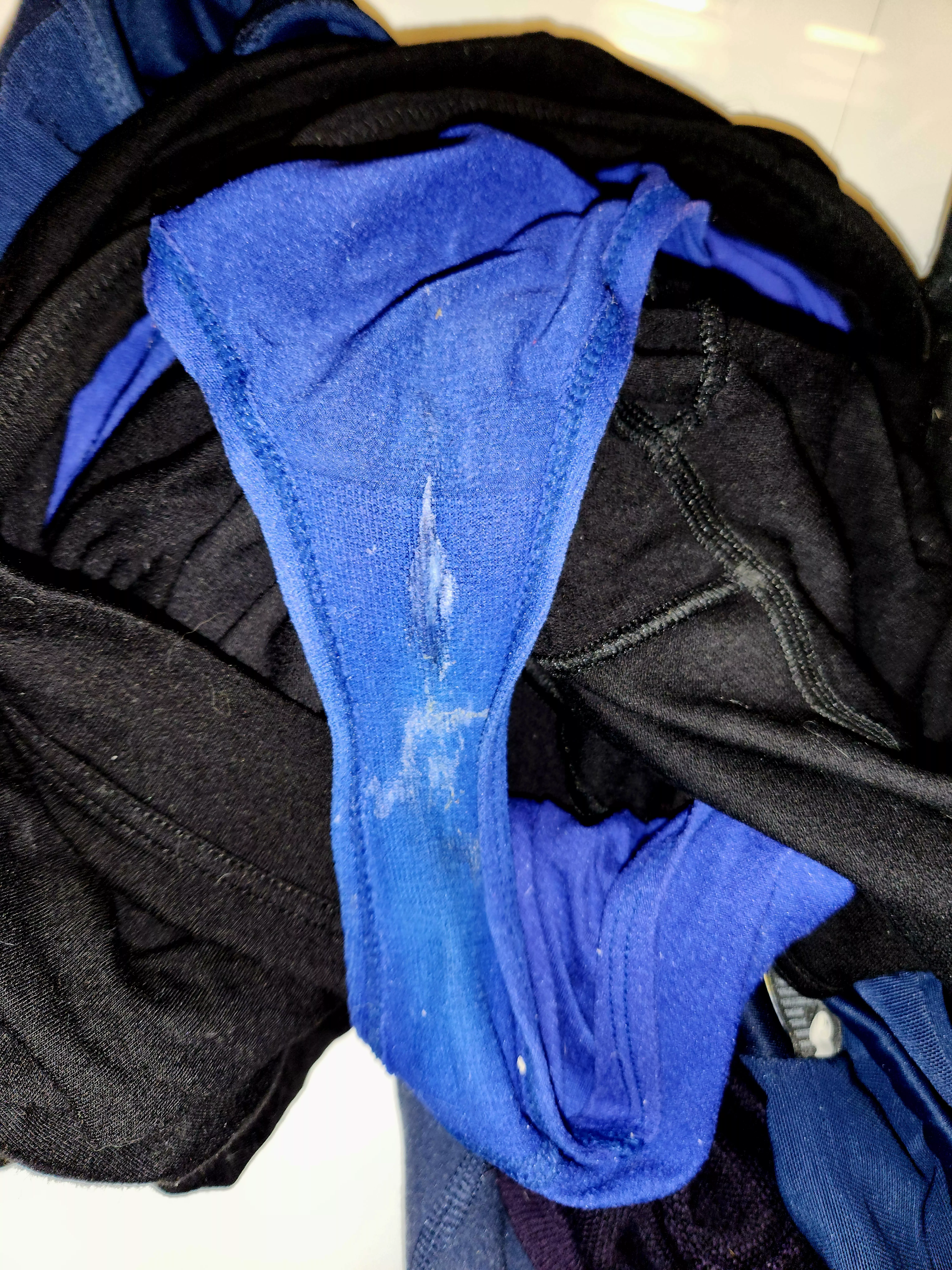 just took off and still wet.