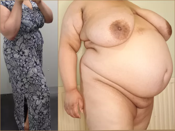 My belly went from a little bump to a massive round beach ball